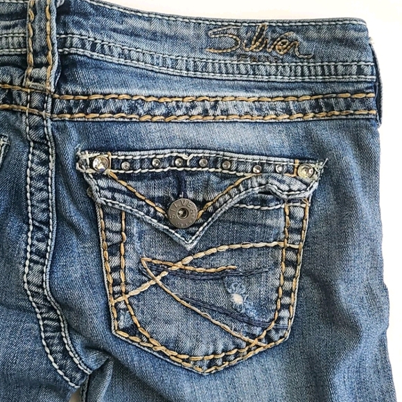 💕SOLD 💕Silver Jeans- Tuesday Boot - Boot Cut Jean W28/L33 - Picture 6 of 7